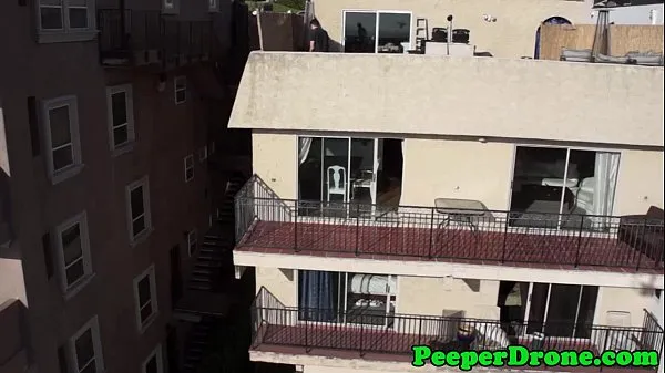 HD Rooftop sex filmed by drone drive Clips