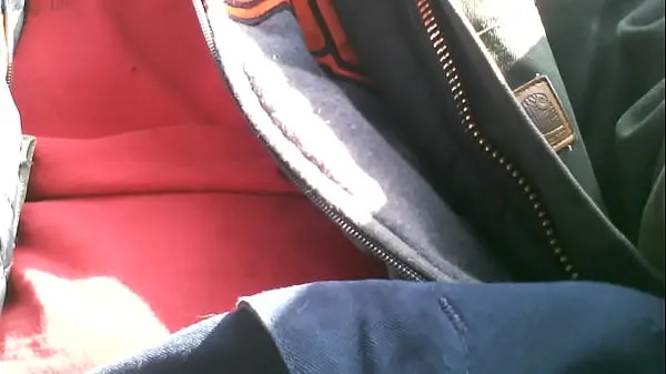 HD getting my hard cock out in public drive Clips