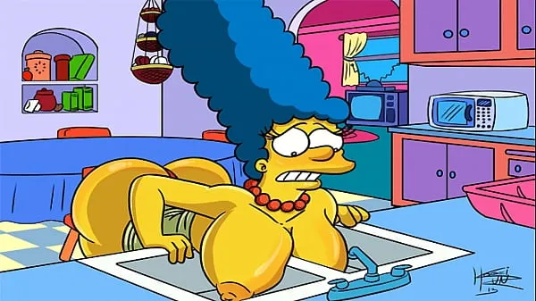 Posnetki pogona HD The Simpsons Hentai - Marge Sexy (GIF
