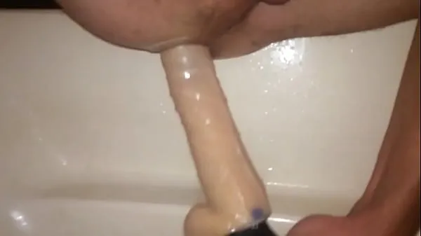 HD Straight guy using large dildo drive Clips