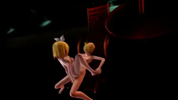 HD MMD] Len and Rin Sex Video schijfclips