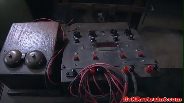 HD Electro bdsm sub dominated by master drive Clips