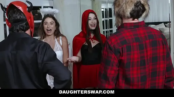 HD Cosplay (Lacey Channing) (Pamela Morrison) Receive Juicy Halloween Treat From StepDaddies drive Clips