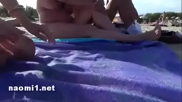 HD public beach cap agde by naomi slut drive Clips