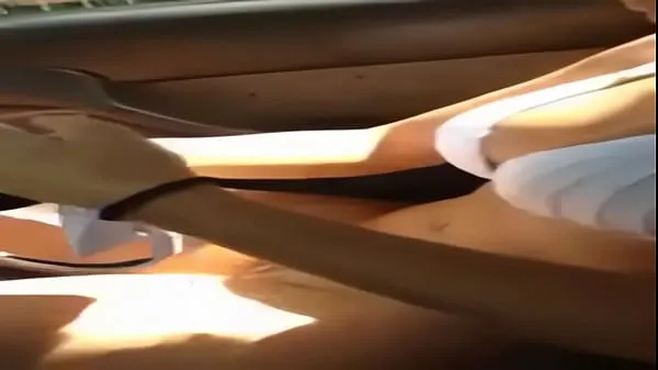 HD Naked Deborah Secco wearing a bikini in the car drive Clips