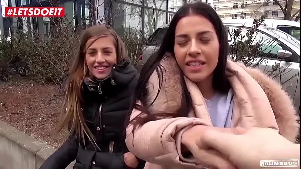 HD LETSDOEIT - Stunning twins get wild fuck on the road in Berlin (Silvia Dellai, Eveline Dellai-drevklip