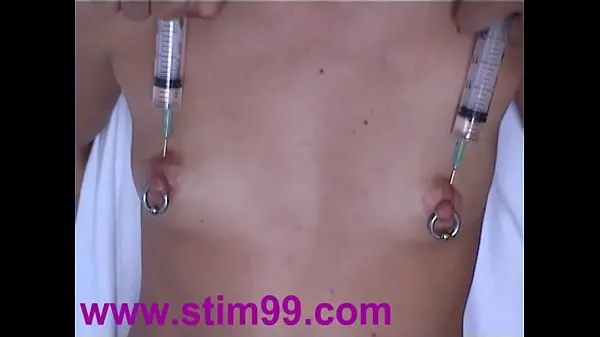 HD Injection Saline in Breast Nipples Pumping Tits & Vibrator drive Clips