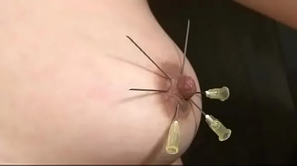 HD japan BDSM piercing nipple and electric shock drive Clips