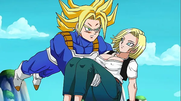 HD rescuing android 18 hentai animated video-enhetsklipp