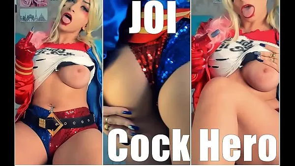 HD SEXY HARLEY QUINN JOI BIG BOOBS COCK HERO, Cum on boobs schijfclips