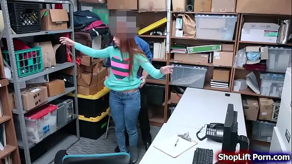 HD Busty teen is arrested by store officer for stealing bracelet in the jewelry officer conducts a strip search and he finds out the item in her officer made a deal with her if he can fuck her he will not call the cops drive Clips