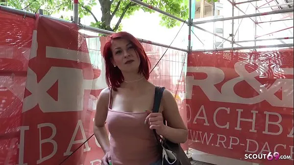 HD GERMAN SCOUT - Redhead Teen Jenny Fuck at Casting-drevklip