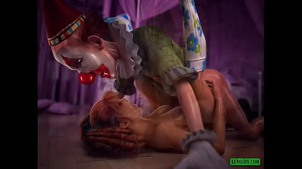 HD A Taste of Clown Cum. 3D Horror Porn schijfclips