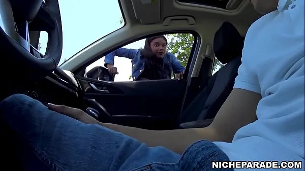 HD NICHE PARADE - Black Amateur Slut Gives Me Blowjob In Automobile For Money drive Clips