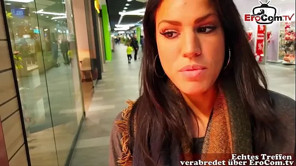 HD German amateur latina teen public pick up in shoppingcenter and POV fuck with huge cum loads-stasjonsklipp