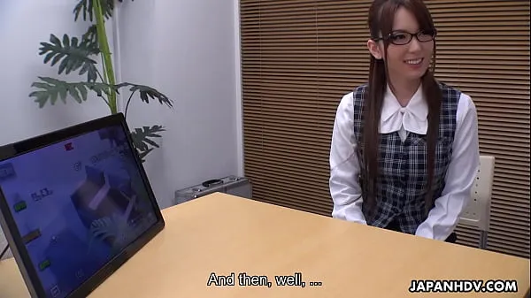 HD Japanese office lady, Yui Hatano is naughty, uncensored Klip pemacu