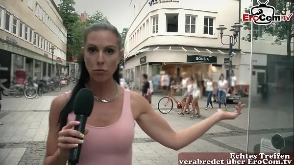 HD German milf pick up guy at street casting for fuck schijfclips