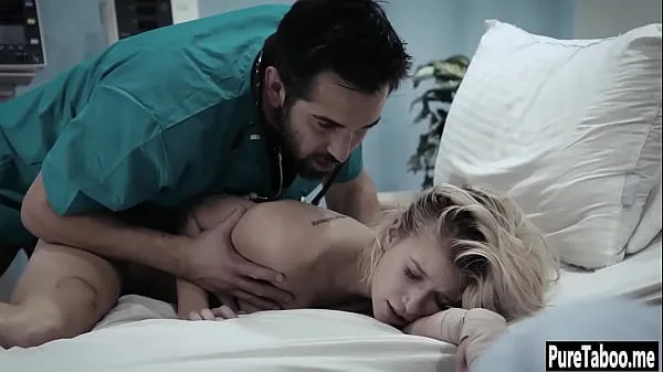 Dysk HD Helpless blonde used by a dirty doctor with huge thing Klipy