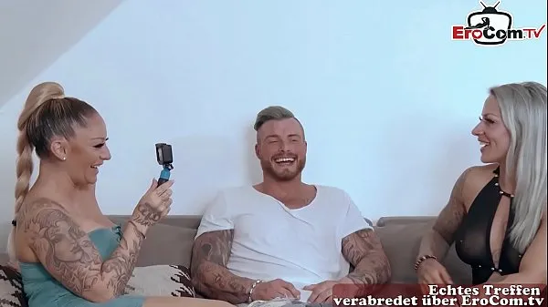 HD German port milf at anal threesome ffm with tattoo-drevklip