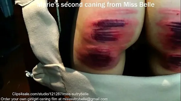 HD Marie's first caning drive Clips