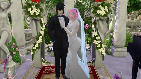 Posnetki pogona HD Sakura's Wedding Part 1 Naruto Hentai Netorare Wife Cheated Wedding Tricked Husband Cuckold Anime