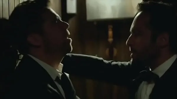 HD-Alex DImitriades and Patrick Brammall gay kiss from movie Ruben Guthrie-asemaleikkeet