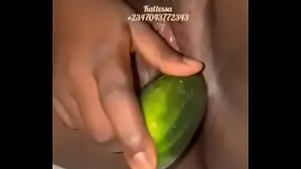 HD Naija Babe Kattessa Teach Girls How To Fuck Big Fat Cucumber schijfclips