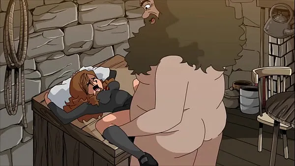 HD Fat man destroys teen pussy (Hagrid and Hermione drive Clips