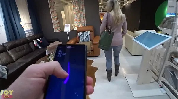 HD Vibrating panties while shopping - Public Fun with Monster Pub drive Clips