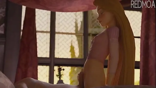 HD Rapunzel Inocene Giving A Little Bit In Portuguese (LankaSis Klip pemacu