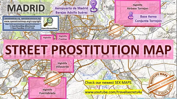 Κλιπ μονάδας δίσκου HD Madrid, Spain, Sex Map, Street Map, Massage Parlours, Brothels, Whores, Callgirls, Bordell, Freelancer, Streetworker, Prostitutes