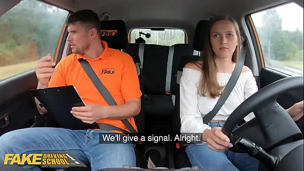 Posnetki pogona HD Fake Driving School Stacey Cruz Gets Screwed by her Driving Instructor