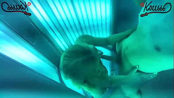 HD-Hot Sex and Blowjob in the Solarium of Public SPA. Almost Caught-asemaleikkeet