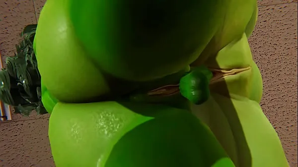 Κλιπ μονάδας δίσκου HD Futanari - She Hulk x Fiona - 3D Animation