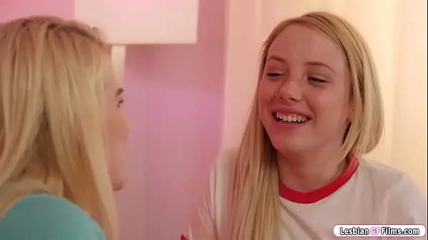 HD 19yo teen Dixie Lynn and Nikki Sweet are excited for their first time porn shoot blondes suck tits and 69 oral while using a toy drive Clips