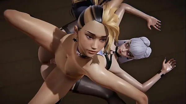 HD League of Legends Futa - Akali gets creampied by Evelynn drive Clips