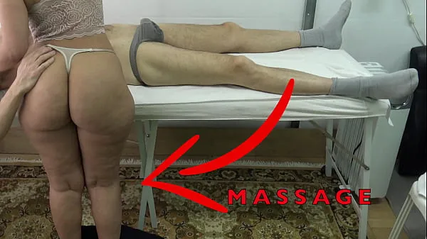 HD Maid Masseuse with Big Butt let me Lift her Dress & Fingered her Pussy While she Massaged my Dick คลิปไดรฟ์