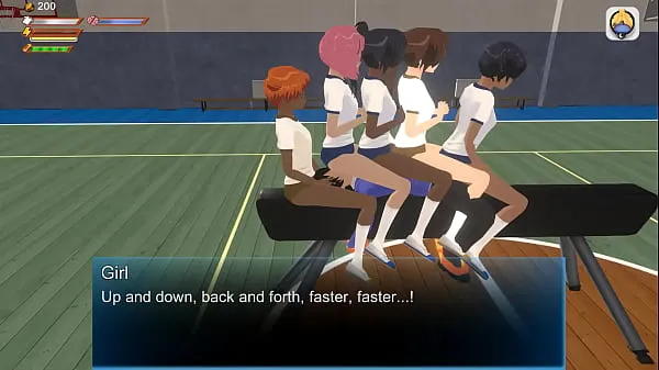 Klipy z jednotky HD Femdom University 3D Game - Gymgirls riding