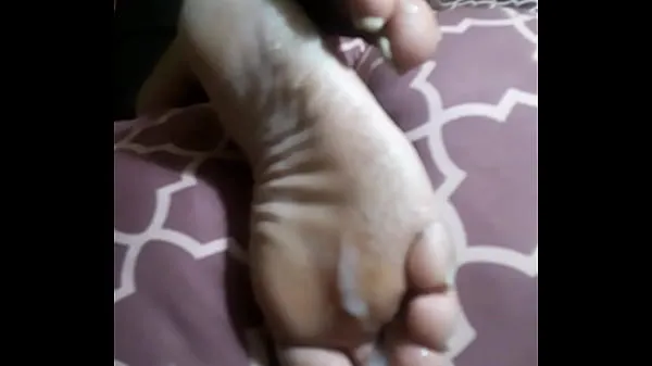 Cum soaked toes