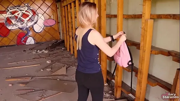 HD Stranger Cum In Pussy of a Teen Student Girl In a Destroyed Building drive Clips