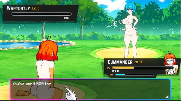 Posnetki pogona HD Oppaimon [Pokemon parody game] Ep.5 small tits naked girl sex fight for training