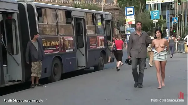 HD Barefoot and tits public humiliation schijfclips