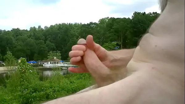 HD WANK OFF AT PUBLIC PARK LAKE ADDICT FIRST 2012 NO FACE drive Clips