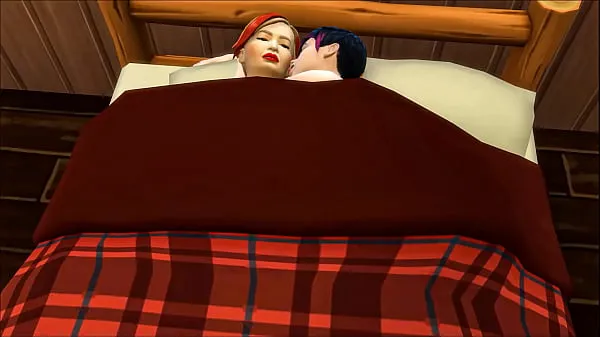 Klipy z jednotky HD step Mom has to share the bed with her son at the hotel because they did not have other empty rooms or with several beds - Family sex