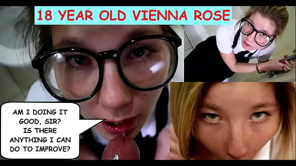Κλιπ μονάδας δίσκου HD Do you guys like getting blowjobs from an 18 year old girl?" Eighteen year old Vienna Rose asks submissively to a man old enough to be her