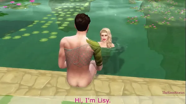 Κλιπ μονάδας δίσκου HD Sims 4 Innocent blonde fucked by a stranger on an island by the pool, my real voice