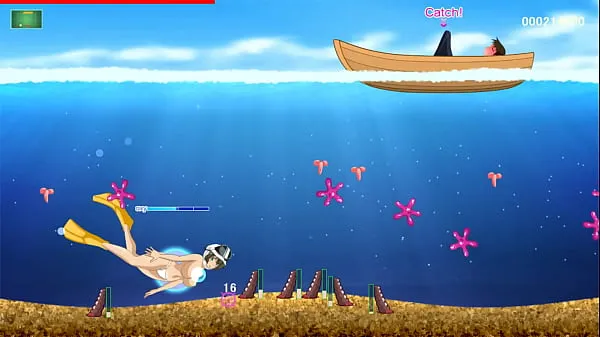Clip ổ đĩa HD Amakorium [PornPlay Hentai game] Ep.1 Top less bikini diving to make him cum more than 6 times