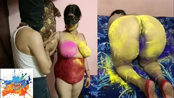 Klipy z jednotky HD Chhinar played holi with young mother-in-law's chicks