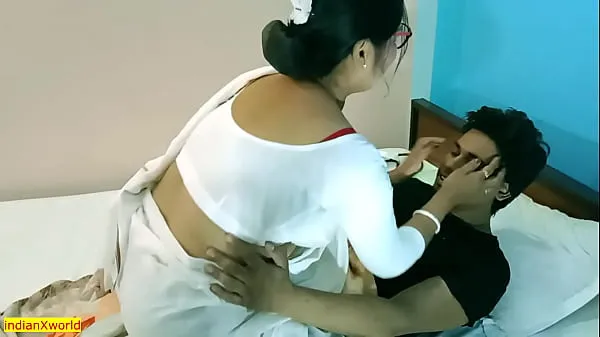 HD Indian sexy nurse best xxx sex in hospital !! with clear dirty Hindi audio-drevklip