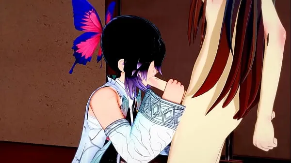 Klip berkendara Demon Slayer Futanari - Shinobu x Nezuko Blowjob and Fucked - Sissy crossdress Japanese Asian Manga Anime Game Porn Gay HD